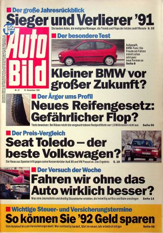 Deckblatt Auto Bild (51/1991)